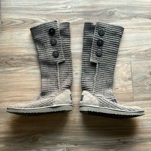 UGG Classic Cardy Knit Grey (Women's) Size 9 US